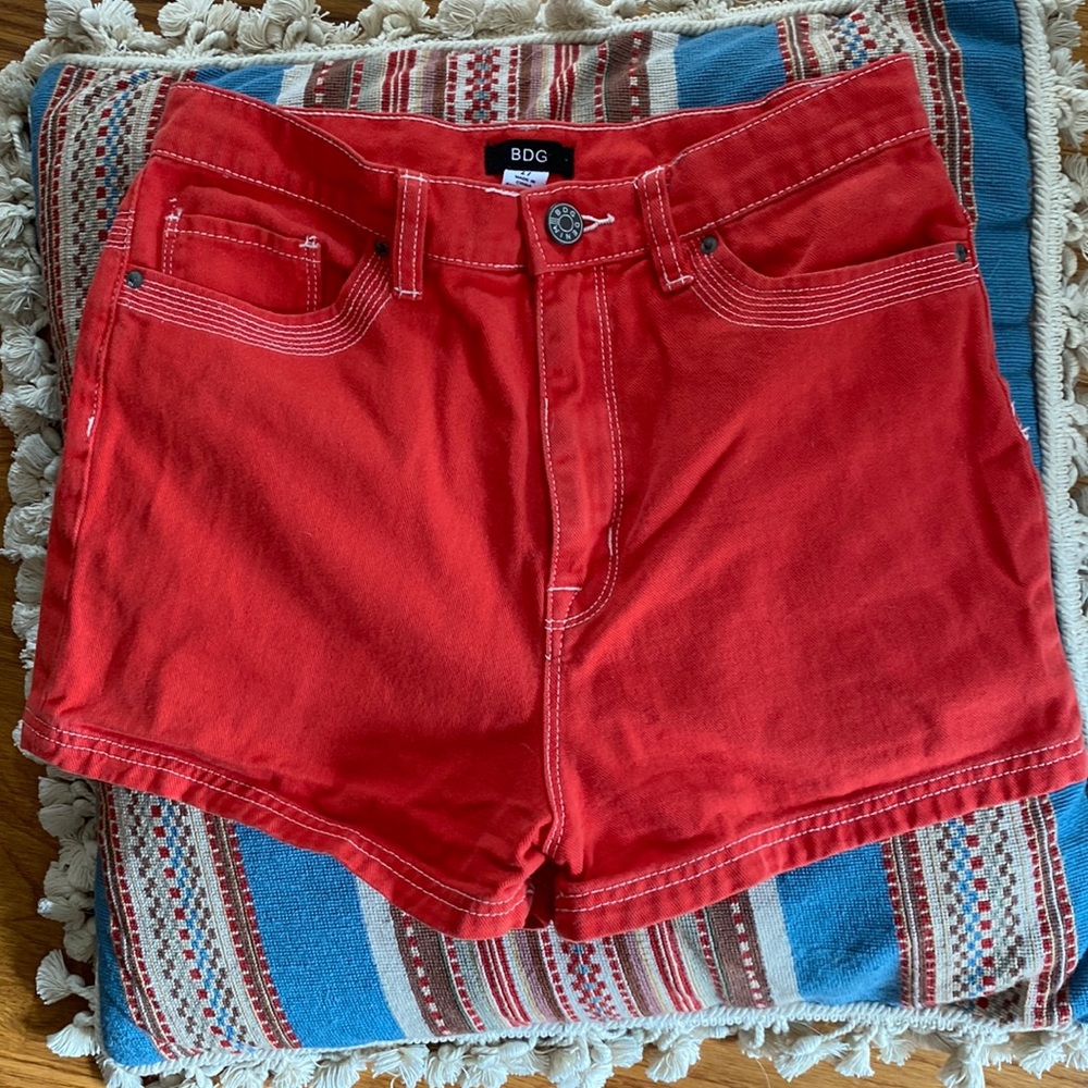 Urban Outfitters BDG High Rise Shorts with Detailed Stitching 27